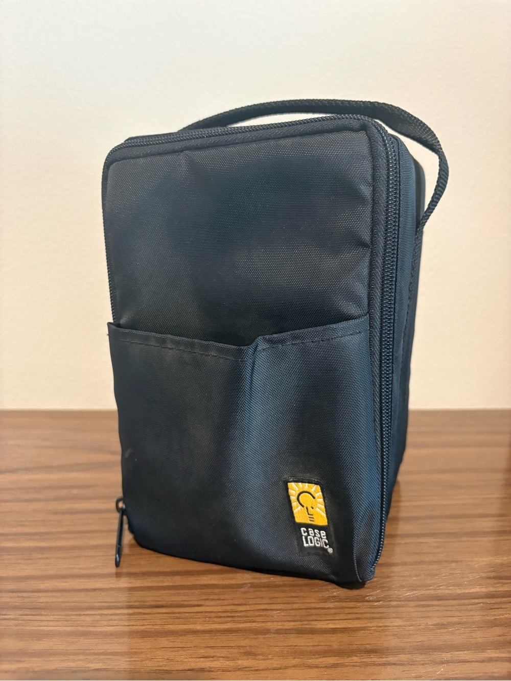 Y2K 2000s Case Logic 15 CD DVD Compact Disc Case Carry Bag Soft Side Black Rack